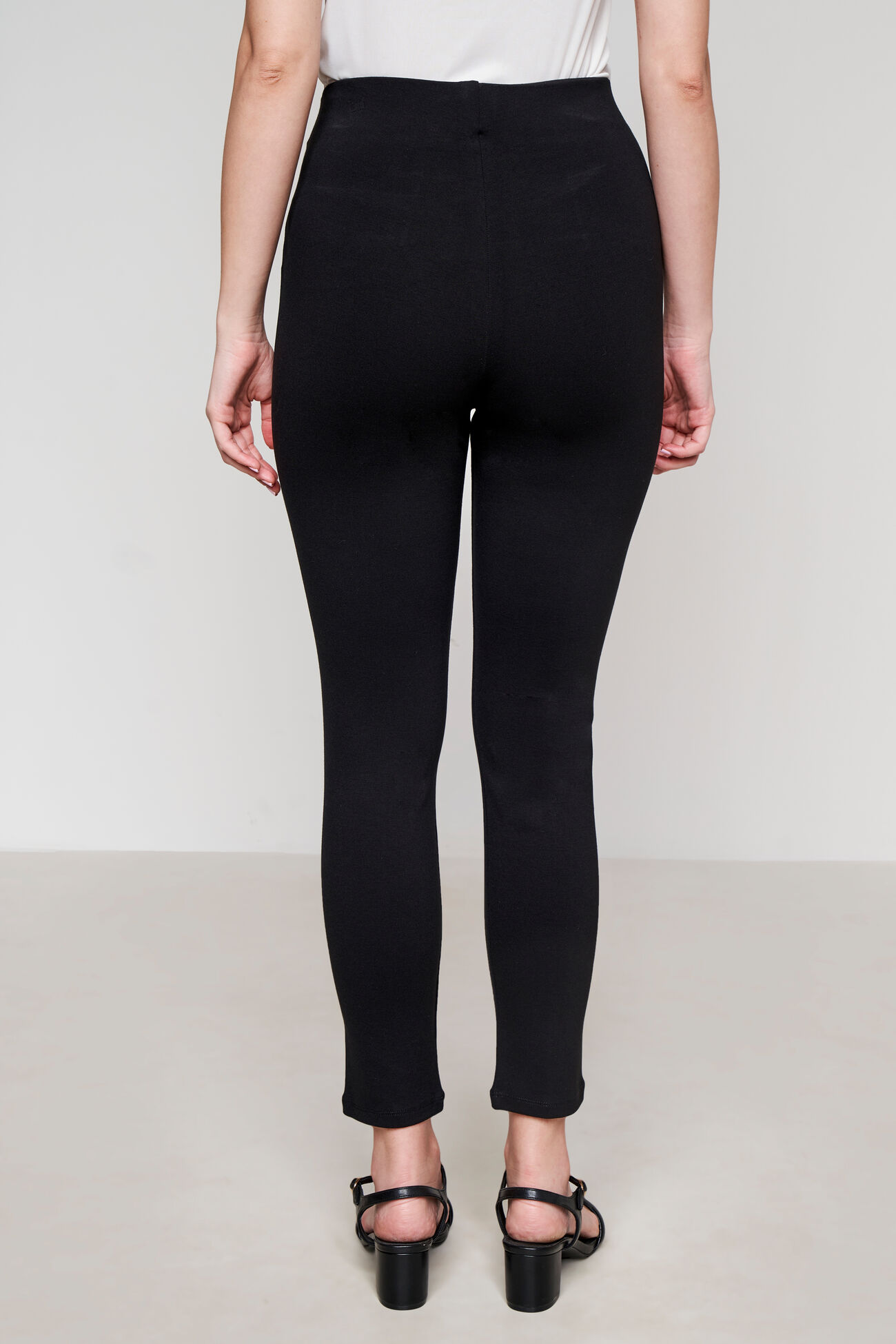 Black High-Waisted Leggings, Black, image 4